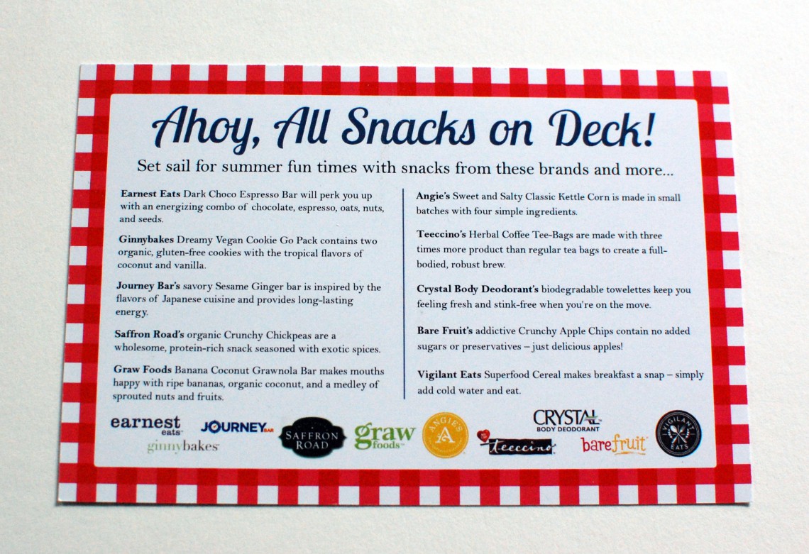 Handy dandy info card.