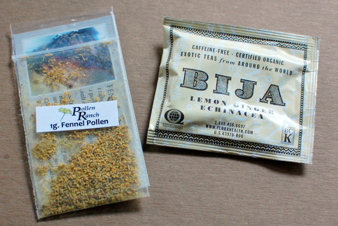 Fennel pollen & "exotic" tea.