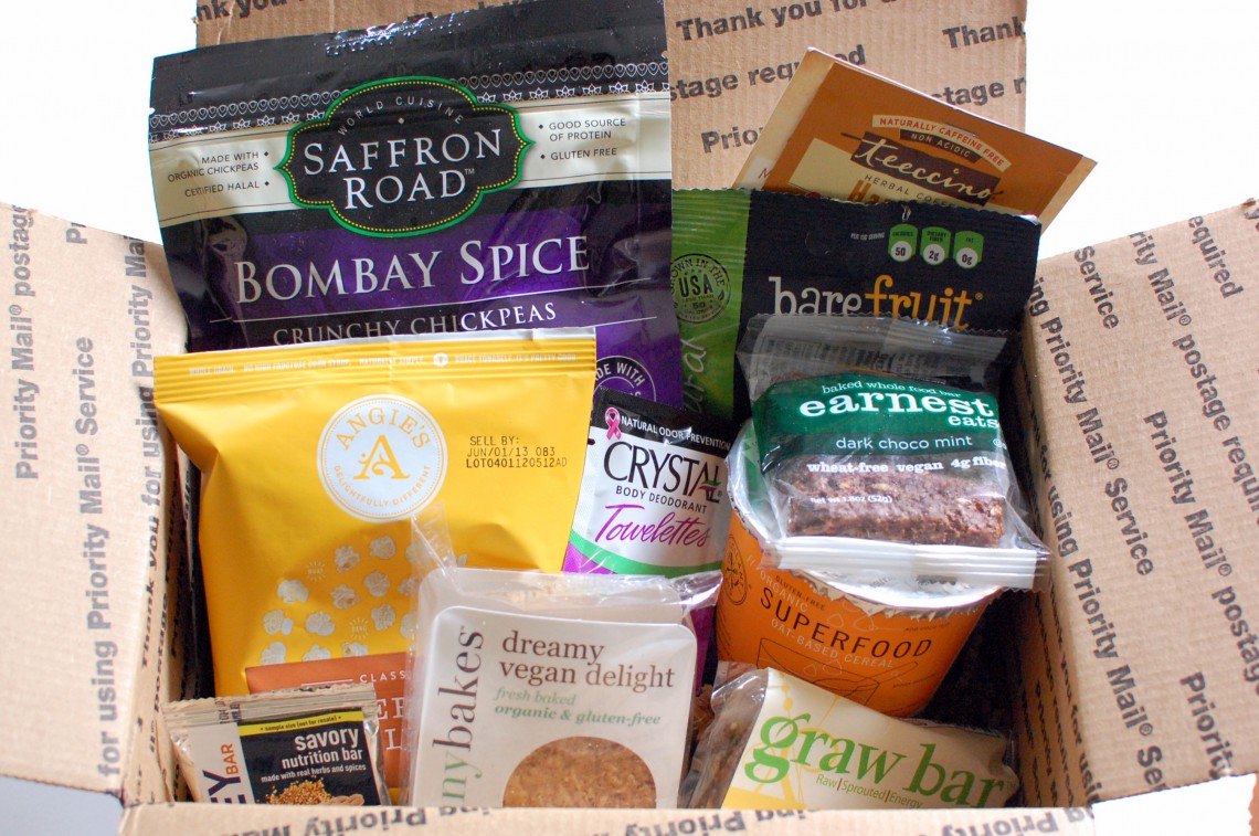 Oh, hello box o' vegan treats.