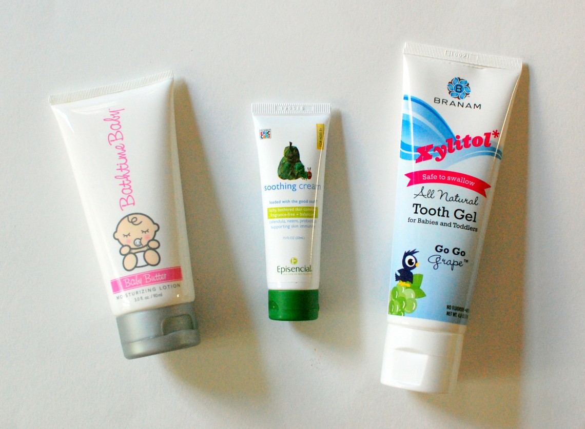 Natural lotions & tooth gel.