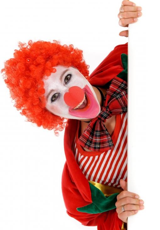 Okay, fine. You get ONE clown. No more.