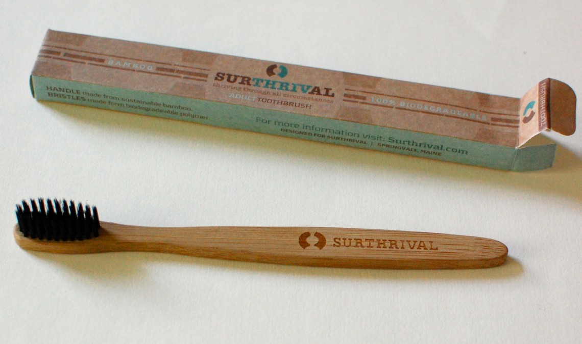 Bamboo toothbrush.