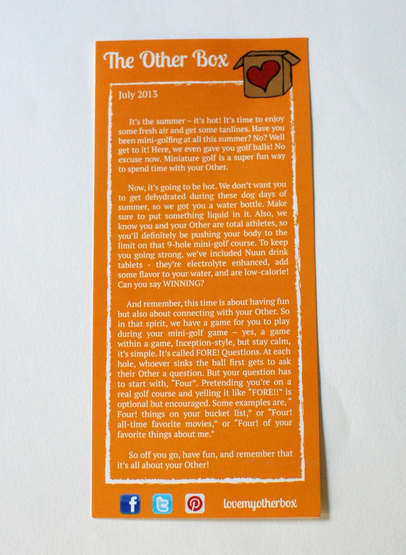 Activity card
