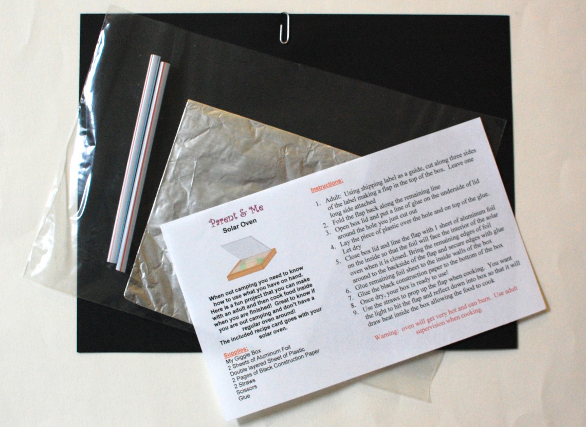 Solar oven.