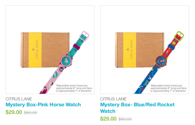 Citrus Lane Mystery Box watches