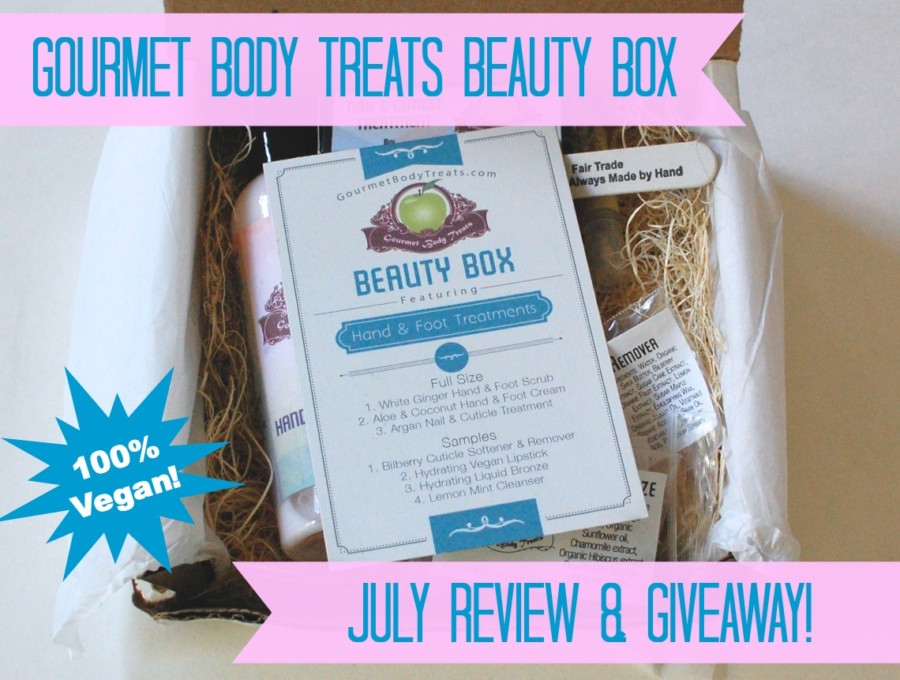 Gourmet Body Treats beauty box July review & giveaway