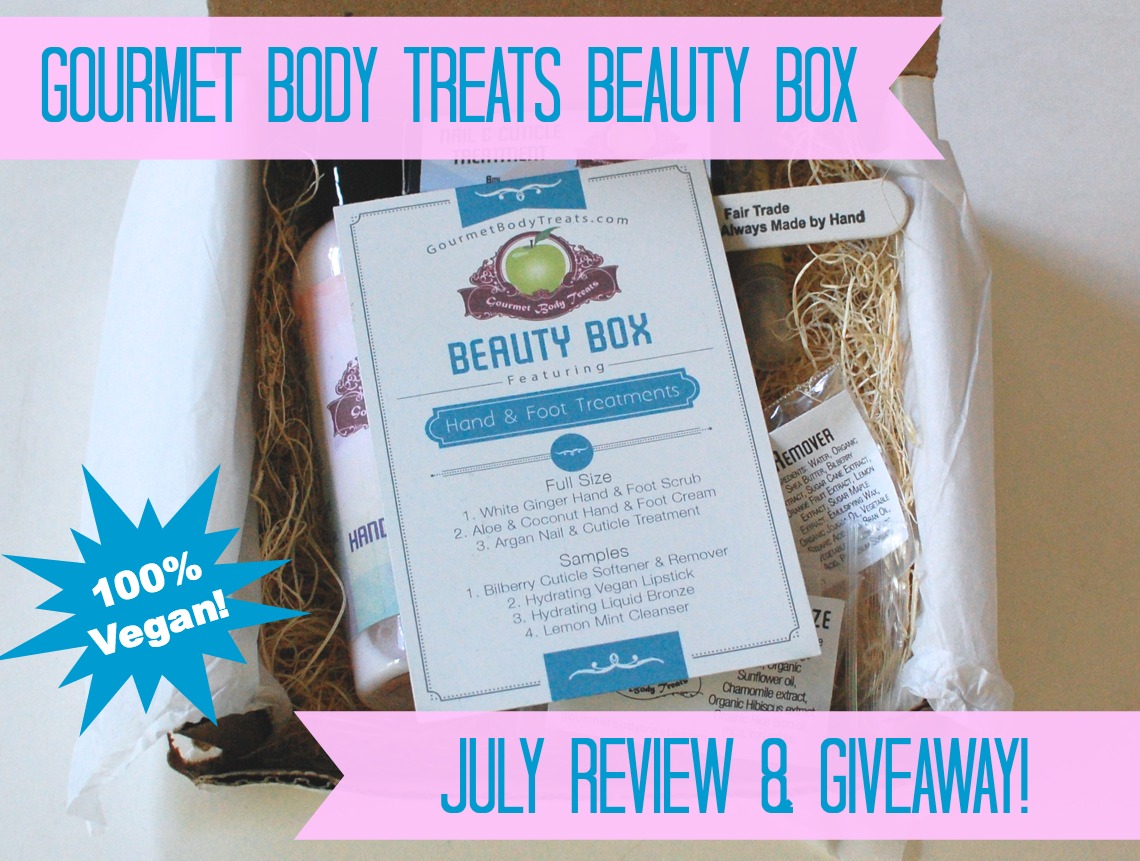Gourmet Body Treats beauty box July review & giveaway
