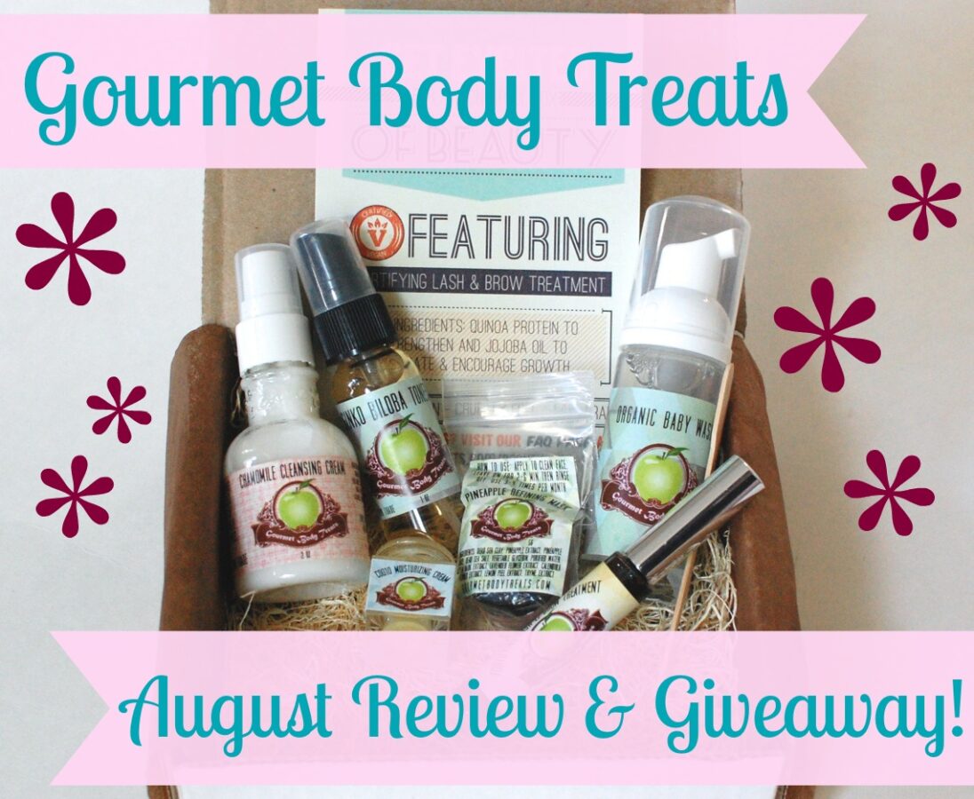 Gourmet Body Treats August review & giveaway