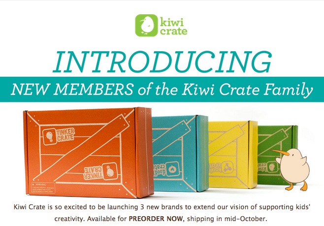 Introducing new members of the Kiwi Crate family