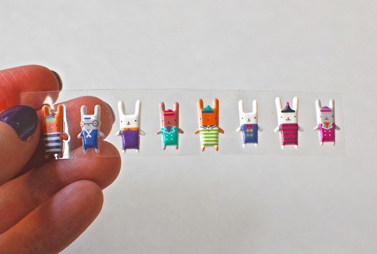 Pipsticks bunny stickers