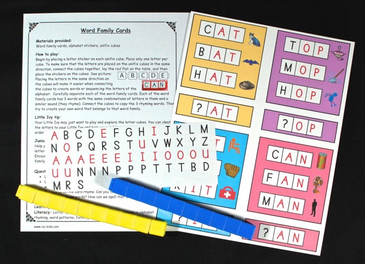 word family cards