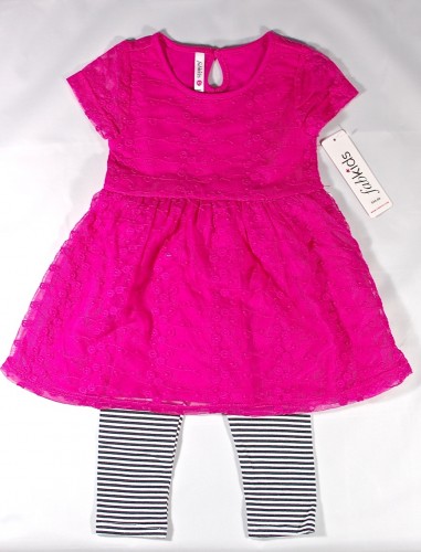 striped pretty in pink outfit