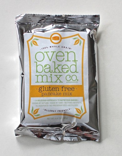 Oven Baked Organics pancake mix