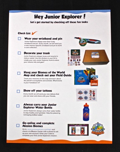 Junior Explorers welcome kit