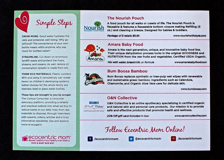 info card