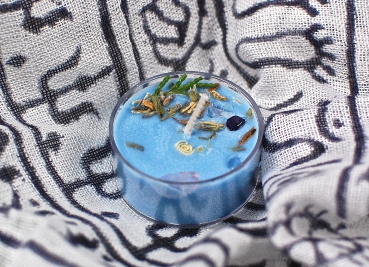 aura cleansing tea light