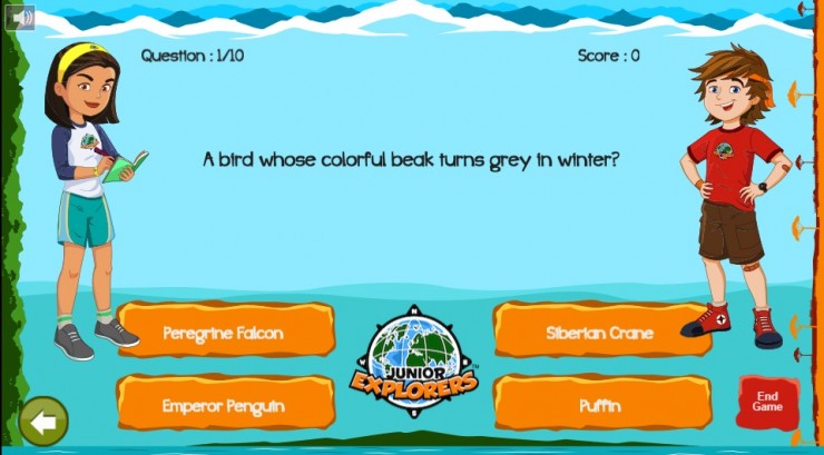 Junior Explorers game