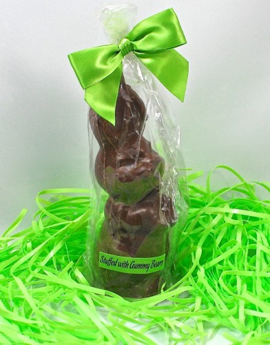 Large vegan chocolate bunny