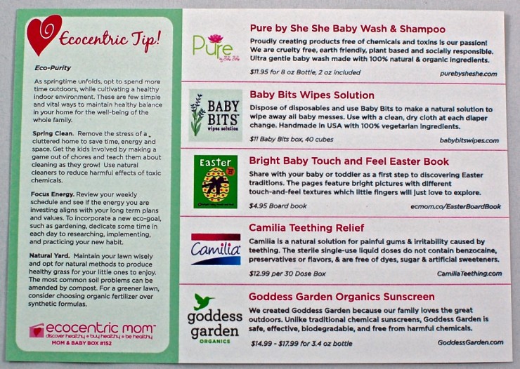 Ecocentric Mom March April