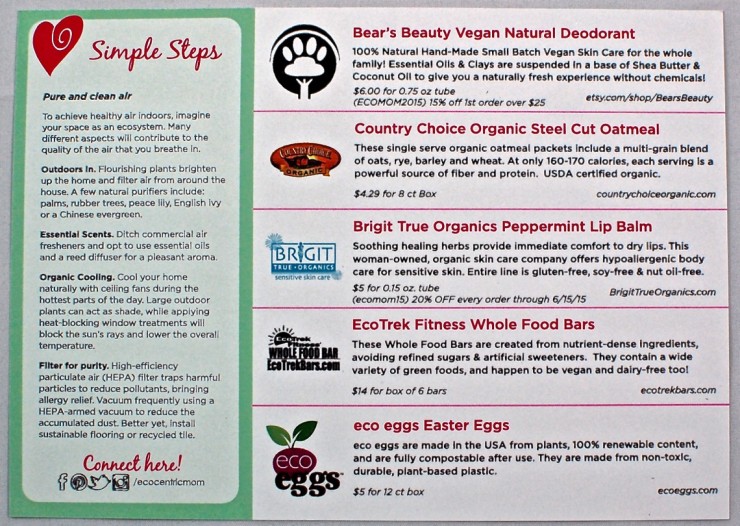 Ecocentric Mom March April
