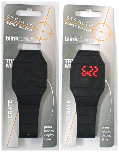 blink time wrist watch