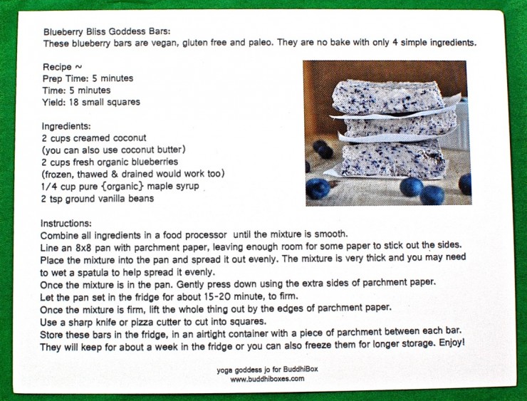 Buddhi Box recipe