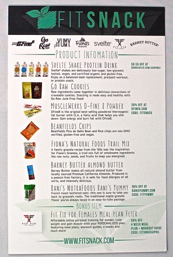 April Fit Snack