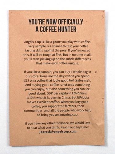 Angels' Cup info