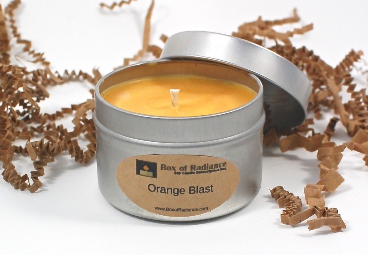 Orange Burst candle