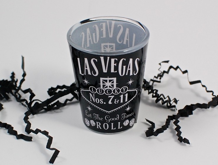 Las Vegas shot glass