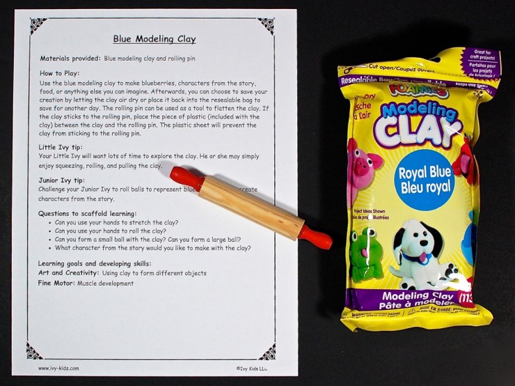 Blue modeling clay