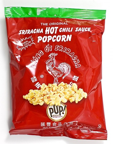 Sriracha popcorn