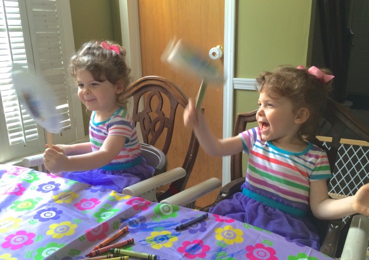 playing with maracas