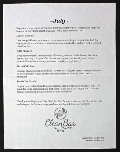 July Clean Bar Box
