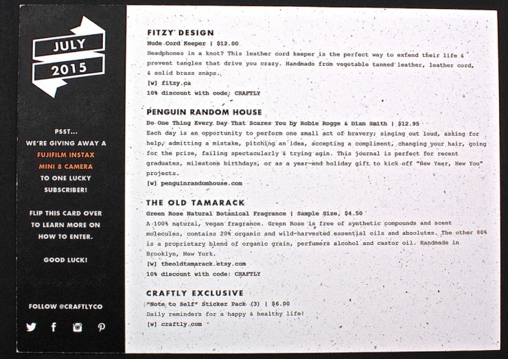 Craftly July 2015