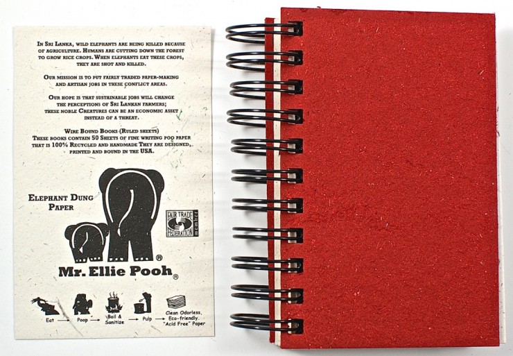 Elephant poop journal
