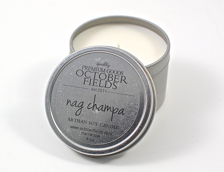 October Fields candle