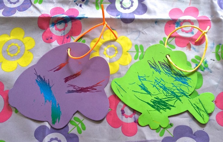 scratch art fish