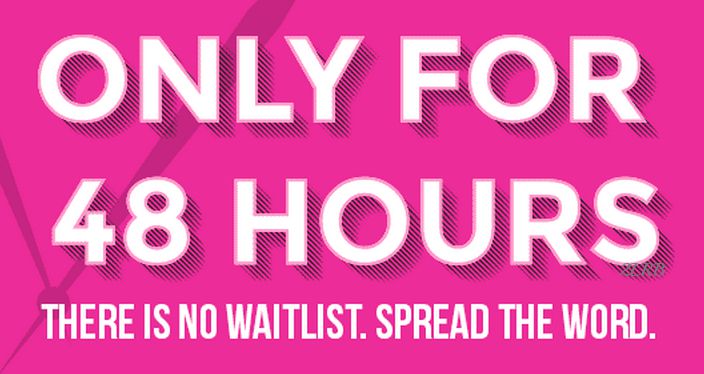 Only for 48 Hours...