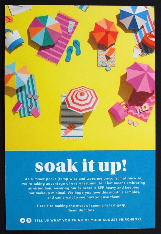 Birchbox soak it up