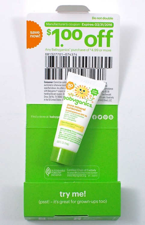 Babyganics sunscreen