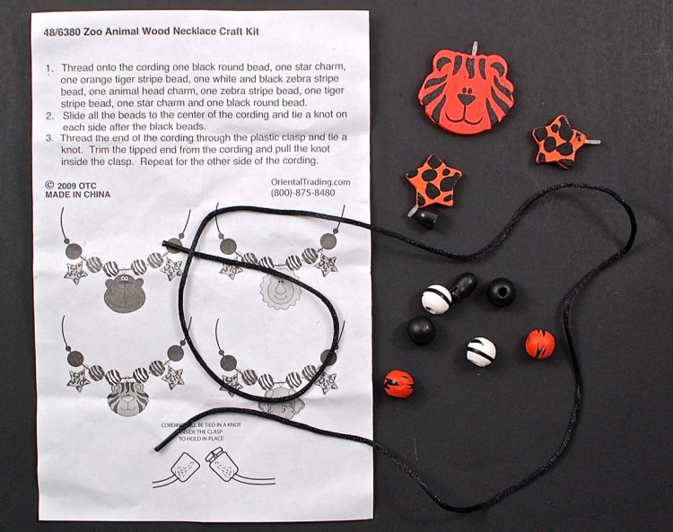 tiger necklace craft
