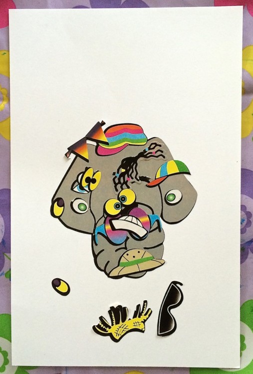 elephant collage