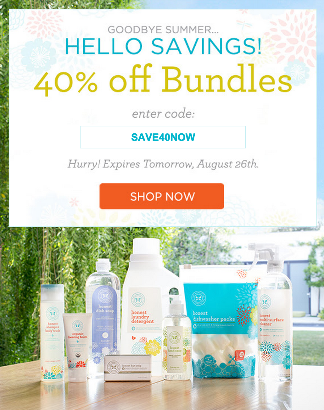 honest company 40% off