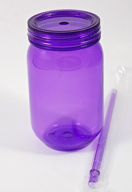 plastic mason jar