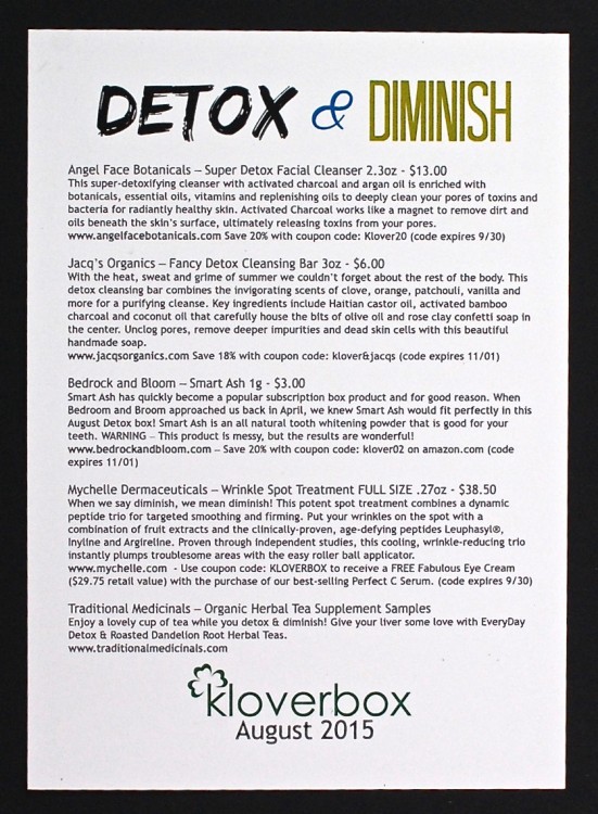 August 2015 Kloverbox