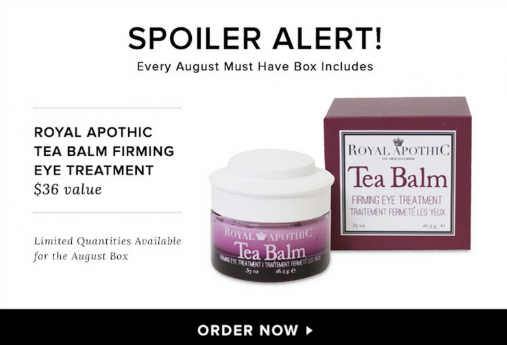 August 2015 Popsugar spoiler