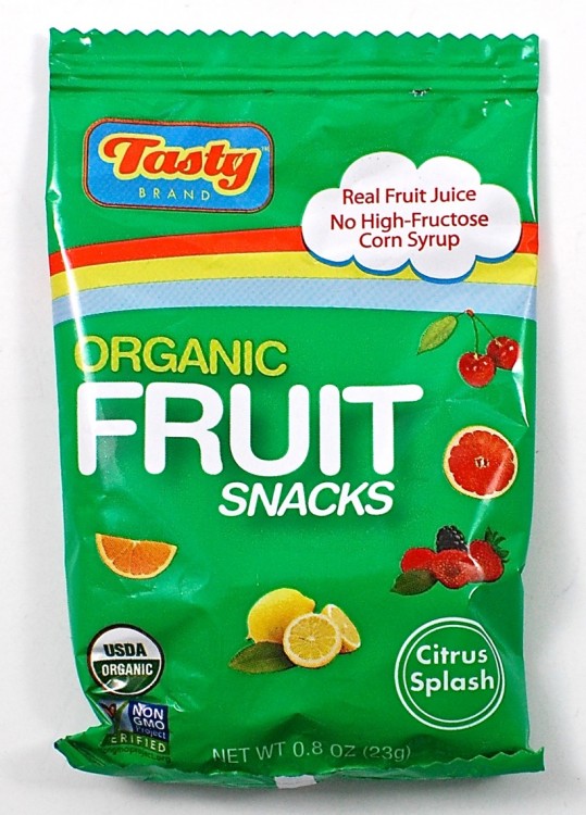 Tasty organic fruit snacks