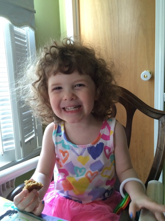 Chloe eating
