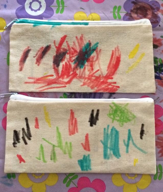 completed pouches